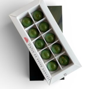 PISTACHO Caja x10 Bombones de Chocolate Premium